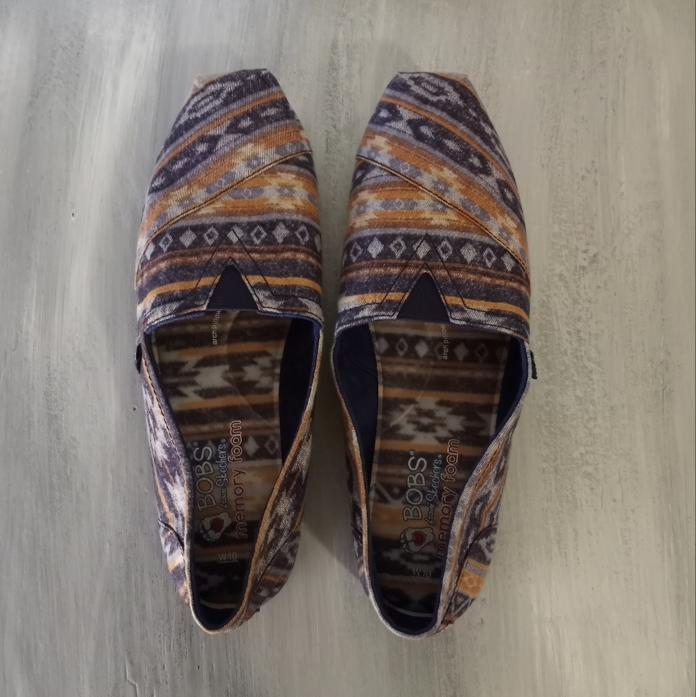 Bobs From Skechers Plush Wonder Shoes Slip On Flats Women's Size 10 - Picture 8 of 14